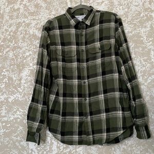 Plaid Army Green Old Navy Flannel